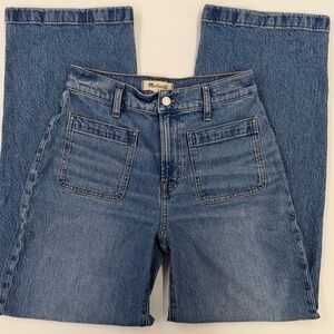 Madewell Perfect Vintage Wide Leg High Rise Jeans Size 26